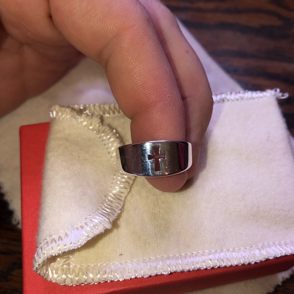 James Avery cross ring